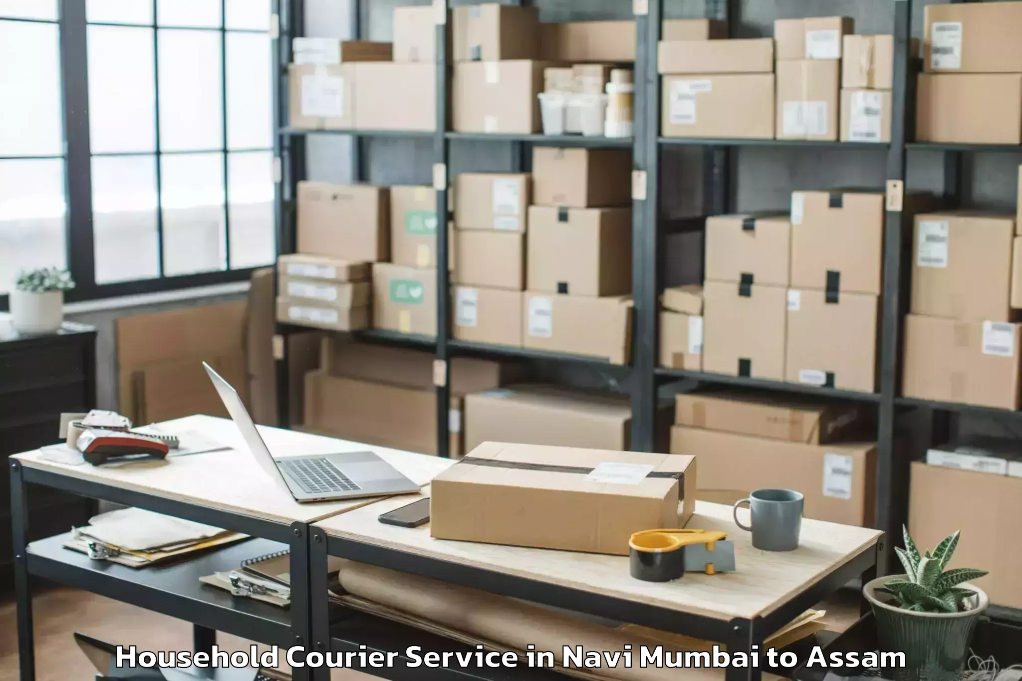 Get Navi Mumbai to Kalaigaon Household Courier